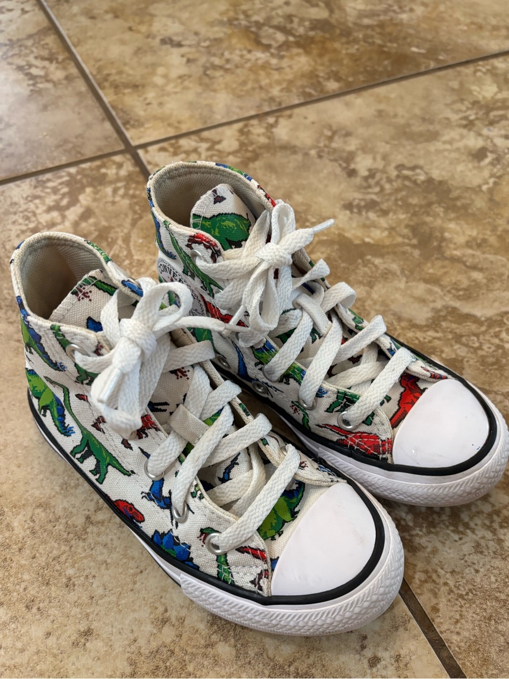 CONVERSE ALL STAR KIDS DINOVERSE HI TOP SNEAKERS SZ 11